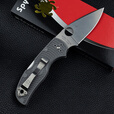 SPYDERCO美国进口spyderco蜘蛛C41户外高硬度粉末钢轻量便携EDC随身折叠刀 C41 PGY5