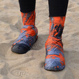 Tuban户外雪套登山男女徒步防沙透气沙漠雪山防雪全包鞋套 橙黑涂鸦 L