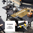 OnwaySports2+2单元IGT桌户外露营用品装备SOLO折叠野餐模块多功能战术组合桌 【专业/加高版】黑化