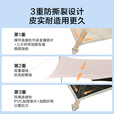 京东京造【6层黑胶真防晒】蝶形天幕15平户外露营装备遮阳防雨凉棚4-6人