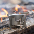 Ti artisan钛工匠户外纯钛酒精炉多功能柴火炉子野营野炊便携易收纳简易炉具 WST065-1单支架柴火炉