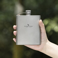 必唯（BOUNDLESS VOYAGE） 纯钛白酒壶随身水壶方型便携户外露营旅行白酒瓶200ml野营迷你壶 Ti3062D 酒壶+漏斗+酒杯