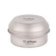Ti artisan 钛工匠户外纯钛酒精炉煮茶气化炉便携野营液体炉具便携野炊炉 酒精炉+纯钛十字支架