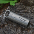 Ti artisan/钛工匠户外纯钛密封随身急救药仓便携野外防水装备药丸胶囊收纳 中号石洗款
