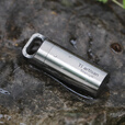 Ti artisan/钛工匠户外纯钛密封随身急救药仓便携野外防水装备药丸胶囊收纳 Ta6170S小号抛光款