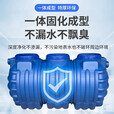 仕夕烁【送货上门】PE塑料桶化粪池农村改造厕所环保家用三格一体地埋 加厚双层（0.8吨）12人用