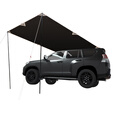 JEEP车边帐 黑胶遮阳防晒棚防水车载自驾露营车载侧边帐 6㎡【流沙金黑胶】车载车边帐