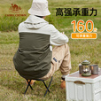 CAMELCROWNx在外 户外折叠椅小马扎学生写生椅子露营钓鱼折叠凳便携凳子 曜石黑，173CL03146