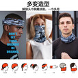 予妲电焊防烤脸头套防晒冰丝防护口罩男脖套护颈摩托车面罩户外面巾夏 脖套【迷彩灰】