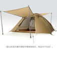 自由之魂（The Free Spirits）TFS黑标 繁星Stars3 三人抗风防雨三季露营帐篷 繁星3+地布(沙漠黄)