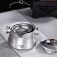 Ti artisan钛工匠纯钛旅行茶具套装户外露营便携泡茶器双层防烫钛茶具 双耳纯钛泡茶器（冰花款）