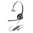 缤特力（Plantronics）EP300系列头戴式办公耳麦会议耳机降噪耳机客服线控耳麦 EncorePro 310 Type-C 单耳