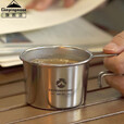 CAMPINGMOON柯曼啤酒杯雪拉杯科曼咖啡杯户外露营水杯304不锈钢雪拉咖啡杯 【S180】雪拉咖啡杯