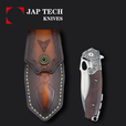 JAPTECH日本科技 M390粉末钢户外战术高硬度小刀EDC折叠刀