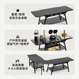 OnwaySports2+2单元IGT桌户外露营用品装备SOLO折叠野餐模块多功能战术组合桌 【专业/加高版】黑化