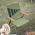 黑鹿（BLACKDEER）悦野联名轻量化克米特椅加大舒适铝合金户外折叠椅 绿色