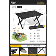 原始人（The Primitive）蛋卷桌户外折叠桌野餐桌露营桌子黑化风桌椅便携式装备用品 中号90款蛋卷桌（配收纳袋）