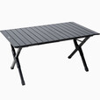 牧高笛（MOBIGARDEN） 铝合金蛋卷桌 户外露营便携式餐桌轻量可折叠山涧 铝合金蛋卷桌-曜石黑M