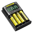 奈特科尔（NITECORE） UM4多功能智能四槽QC快充18650/21700锂电池AA电池座充充电器 UM4标配（新升级USB-C充电口）