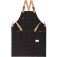 牧高笛（MOBIGARDEN）围裙 户外烧烤烹饪围裙多口袋帆布工作服多功能收纳围裙 夜幕黑