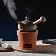宝禾碳炉烧炭炉红泥炉风炉橄榄炭龙眼碳核桃碳煮茶木炭功夫器家用烧水 单炉