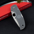 SPYDERCO美国进口spyderco蜘蛛C41户外高硬度粉末钢轻量便携EDC随身折叠刀 C41 PGY5