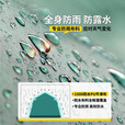 原始人帐篷户外六角野营加厚防雨露营装备全自动野外便携式帐篷 【床+睡袋套装】大号墨绿
