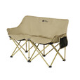 牧高笛（MOBIGARDEN）折叠椅 户外露营野餐钓鱼懒人椅双人月亮椅 NX22665051 细沙黄