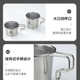 Campingmoon柯曼户外304不锈钢雪拉碗露营饮水啤酒杯便携咖啡杯易收纳S190 雪拉啤酒杯*4+收纳包