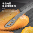 CIEUIS纯钛烤肉夹户外露营烧烤夹子多功能便携式钛合金食物夹野餐野营 纯钛石洗烤肉夹