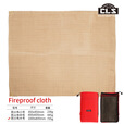 CLS户外野营防火布野炊烧烤隔热垫阻燃耐高温灭火毯野餐玻璃纤维阻燃 【厚度0.5T】硅胶涂层102x100cm