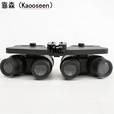 靠森（Kaooseen）夜视仪头戴式四目PN18四筒四眼模型望远镜功能版迷模型COS配件 黑色头盔