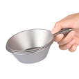 Ti artisan钛工匠户外纯钛雪拉碗野餐碗碟旅行野炊旅行便携装备家用钛碗单层 纯钛雪拉碗260ml【单只装】
