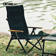 OnwaySports可调节角度铝合金折叠椅便携躺椅钓鱼午睡椅露营凳 新款黑星空 黑色 三档可调节