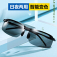 勋狸粑勋狸粑钓鱼眼镜高清看漂镜日夜俩用太阳镜变色男士偏光墨镜 升级版智能变色-高清偏光镜