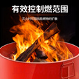 南鑫 消防演习桶 600*300红色无字无盖 应急消防演练燃烧铁桶学校物业单位 演习器材