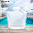 JAJALIN 户外野营手提水袋JX08折叠水桶 PE便携塑料水袋 白色5L