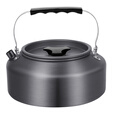 清系露营炊具户外锅水壶煎锅装备便携野外野营餐具锅具用品烧水壶 1.6L 黑色