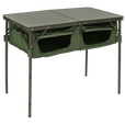 DOD 日本户外露营折叠储物多档调节高度多色多功能TB4-685KH收纳餐桌 军绿色TB4-685-KH