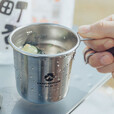 Campingmoon柯曼户外304不锈钢雪拉碗露营饮水啤酒杯便携咖啡杯易收纳S190 雪拉啤酒杯*4+收纳包