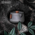 火枫（FIRE-MAPLE）一念钛泡茶器套装 纯钛旅行轻便携带休闲露营可叠放收纳茶壶 一念套装