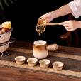 尚烤佳（Suncojia）煮茶壶 煮茶罐 烤茶罐 罐罐奶茶壶 陶壶 围炉煮茶器 茶杯套装