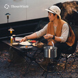 THOUS WINDS 千风户外折叠桌蛋卷桌铝合金便携式黑化露营桌椅高低两用便携桌 铝合金蛋卷桌