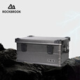 ROCKBROOK鹿布磐50户外铝镁合金收纳箱露营汽车车载用后备箱家用收纳箱 黑色大理石纹 58*38*28cm【50L】