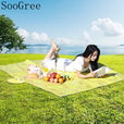 SooGree野餐垫无纺布户外野炊露营野餐便携防潮耐磨垫加厚野餐垫小巧便携 野餐垫无纺布绿色150*200cm