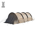DOD日本精致户外野营防雨防晒T5隧道多人大空间豪华露营帐篷T5-689 卡其色T5-689-TN