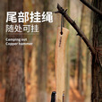 原始人户外露营装备铜锤子野营帐篷木柄榔头锤拔钉器多功能地钉锤 营地锤