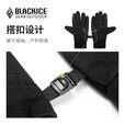 黑冰（BLACKICE）冬季户外徒步露营骑行防风加绒保暖可触屏防滑软壳手套Z2302 黑色 L