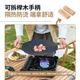 牧高笛多边形煎盘铝合金圆型家用平底露营户外卡式炉烧烤烤肉盘野炊锅具 NX23666008圆形煎盘33