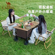 CAMEL露营车户外折叠买菜拉快递野营溜娃遛狗儿童小推车野餐营地车摆摊 112L 便携款-黑色,173CJ33132D
